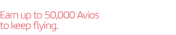 Earn up to 50,000 Avios to keep flying.