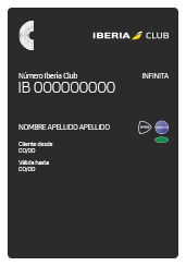 Iberia Club Infinita Digital Card