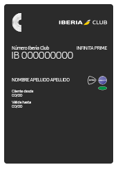 Iberia Club Infinita Prime Digital Card