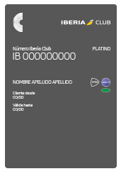 Iberia Club Platino Digital Card